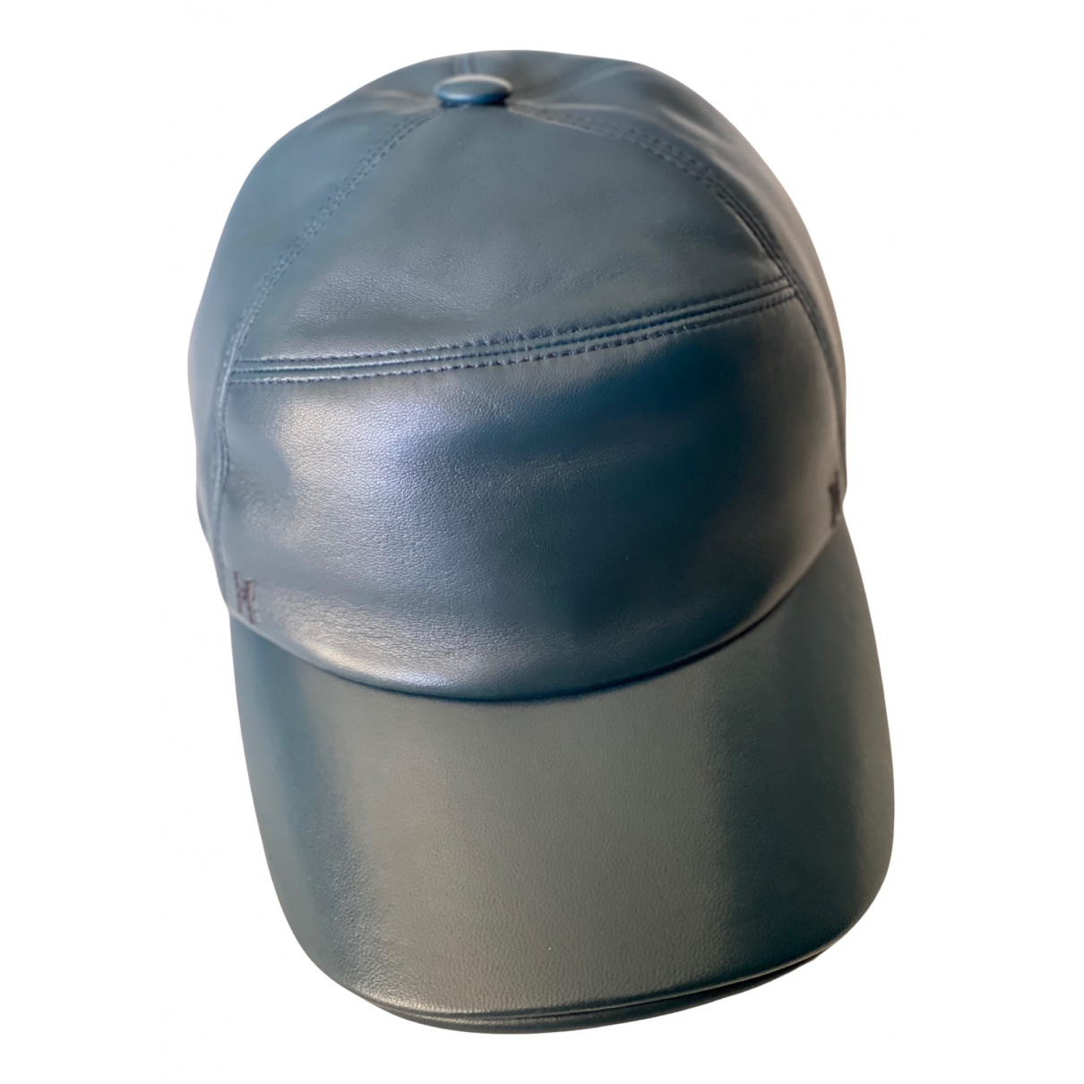 Leather hat Hermès Blue size 58 cm in 